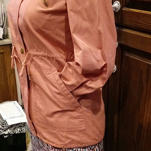 FOREVER 21 GIRLS Peach Colored Jacket Size 7/8 - Picture 2 of 8